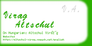 virag altschul business card